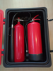 Roter Feuerlöscherkasten aus Kunststoff für Doppelfeuerlöscher, Größe 715 x 540 x 270 mm
