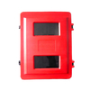 Roter Feuerlöscherkasten aus Kunststoff für Doppelfeuerlöscher, Größe 715 x 540 x 270 mm