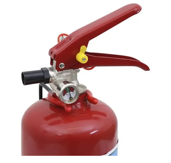 2 kg Trockenpulver-Feuerlöscher mit Messingventil, CE-geprüft