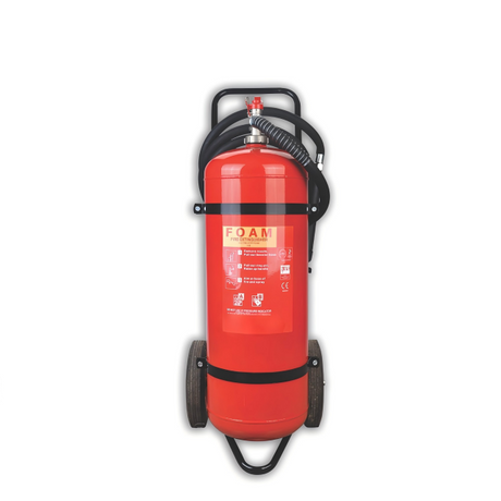 Industrietauglicher CE ISO 25L/50L Trolley-Schaum-Feuerlöscher mit Rädern 
