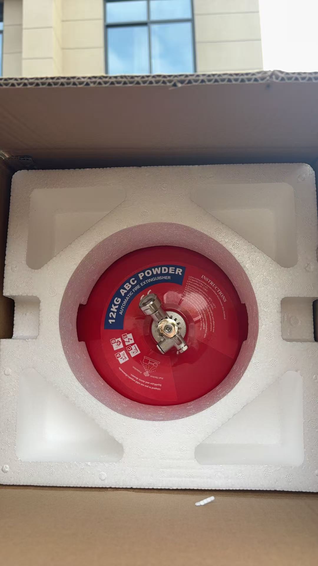 4 kg hängender automatischer ultrafeiner ABC-Trockenpulver-Feuerlöscher 