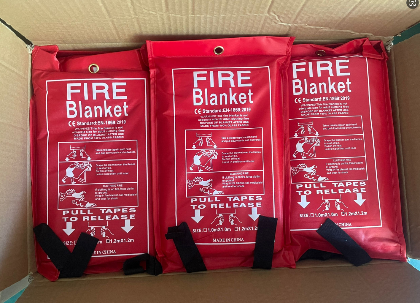 Kleine Schweißlöschdecke mit Nano-Isolierung für Raucher