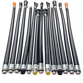 Feuerlöscher-Feuerlöschausrüstung mit Pulverausstoß-Sprührohr und Lederschlauchzubehör