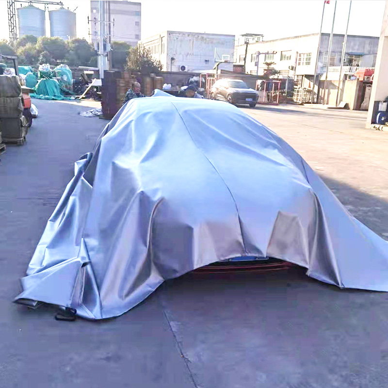 Extrem große 6*8m beschichtete Fiberglas-Gewebe-Elektrofahrzeug-Auto-Löschdecke