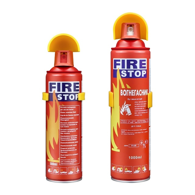 Hochwertiger 1000-ml-Mini-Sprühschaum-Feuerlöscher für Fahrzeuge 