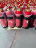 Trockenpulver-Feuerlöscher für Gase mit Messingventil