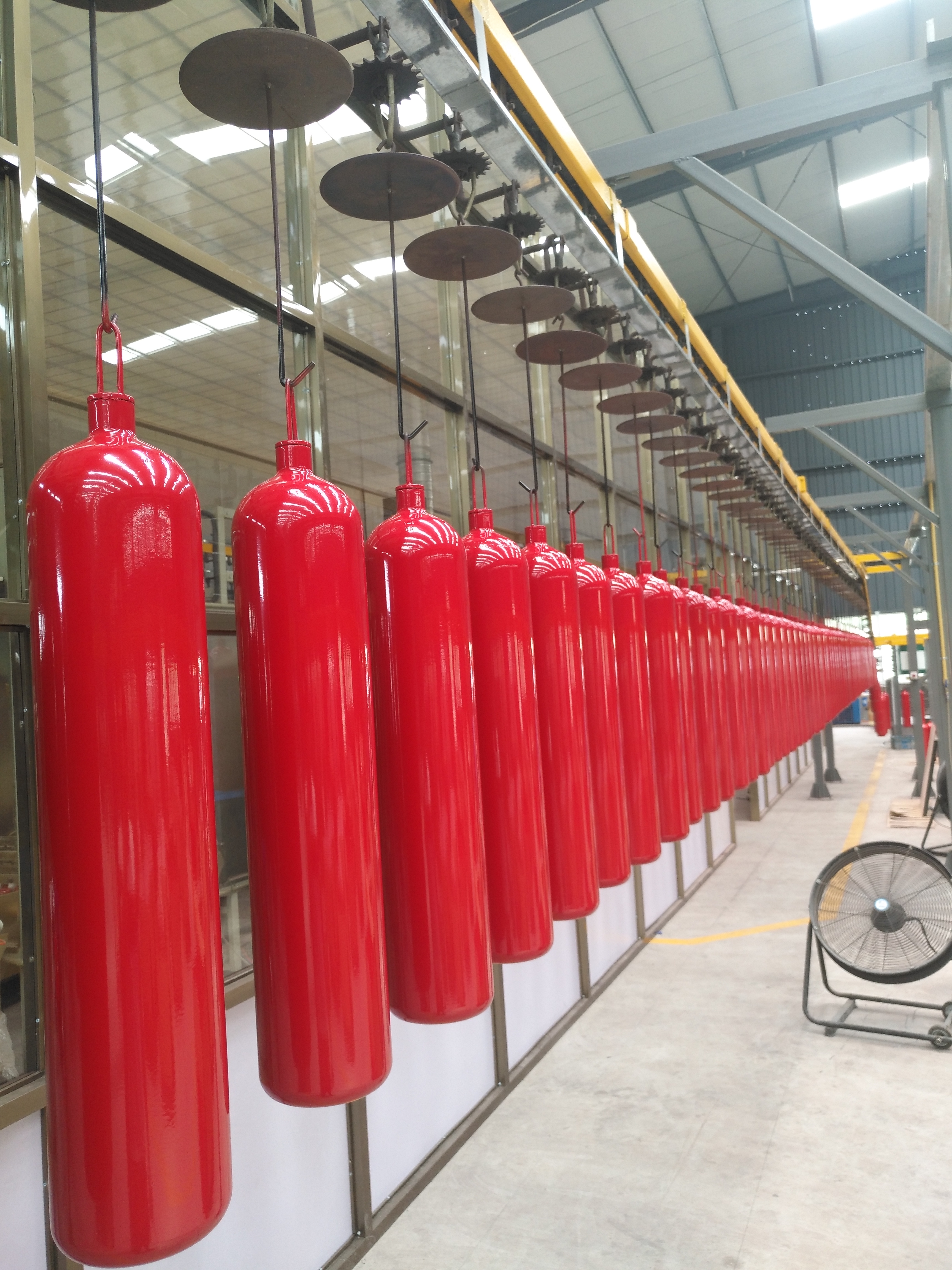 CO2-Feuerlöscher mit Feuerlöscherbox