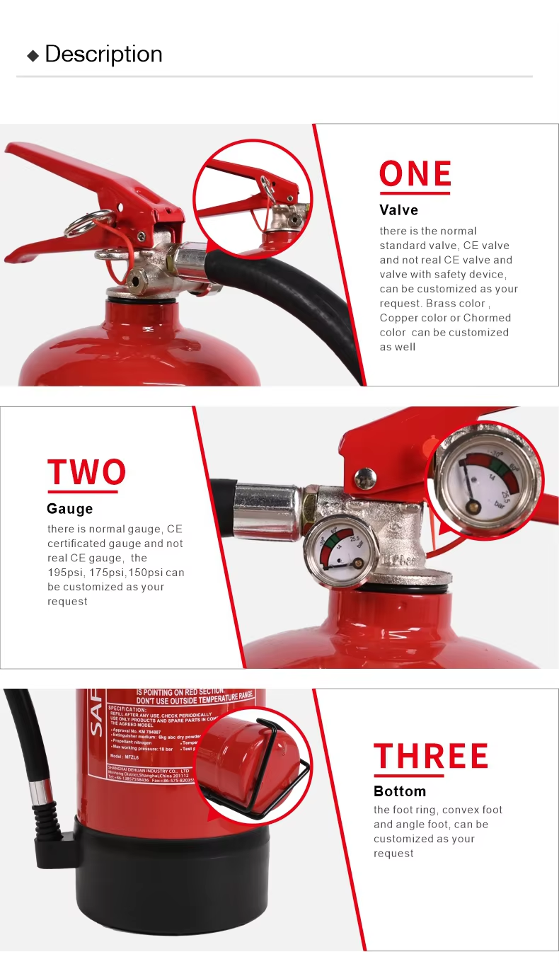 2 kg CE-Trockenpulver-Feuerlöscher